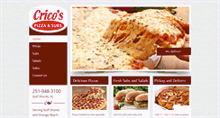 Desktop Screenshot of cricospizzaandsubs.com