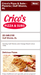 Mobile Screenshot of cricospizzaandsubs.com